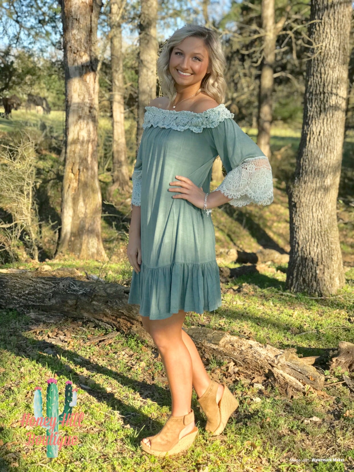 Baby Doll Olive Dress
